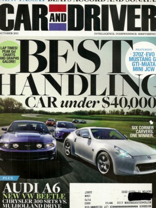 CAR & DRIVER 2011 OCT - BEST HANDLING, 300 SRT8, A6 3T QUATTRO, JOE BIDEN